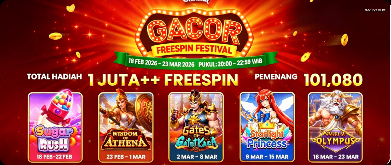 Login mainzeus Sekarang Bonus Melimpah